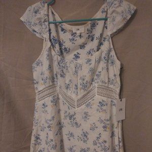 NWT LPA Blue Floral Mini Dress